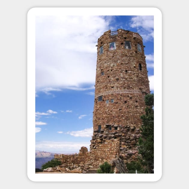 Desert View Watch Tower Sticker by Steves-Pics
